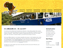 Tablet Screenshot of afrika-fest.de
